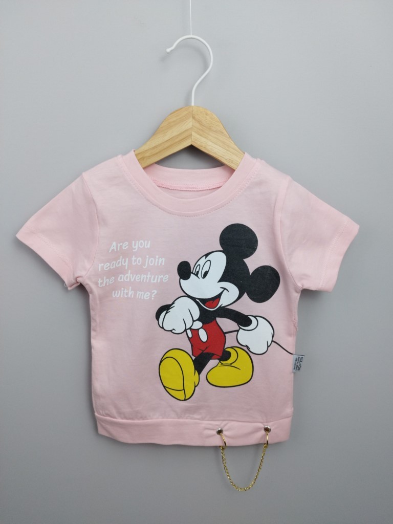 PEMBE LASTİKLİ PAÇA, PAMUKLU, YAZLIK, GÜNLÜK, KIZ ÇOCUK & BEBEK  ALT ÜST TAKIM