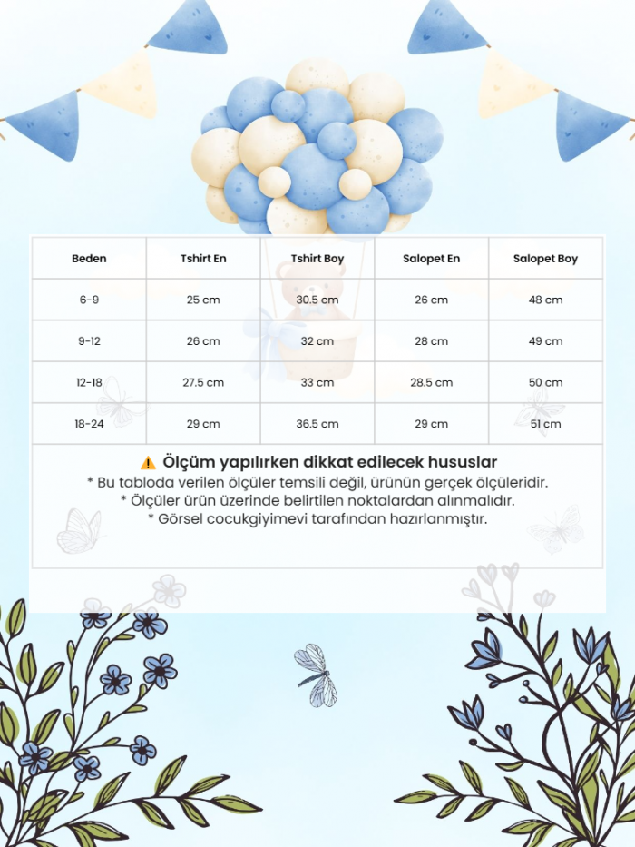 3lü Şapkalı Omuzdan Çıtçıtlı Şeritli Salopet Erkek Bebek Takım