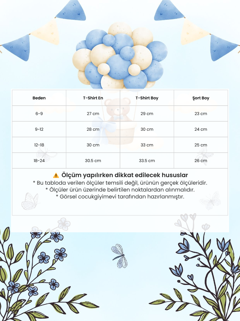 Cep Detaylı Omuzdan Çıtçıtlı Tam Beden Yazlık Erkek Bebek Takım