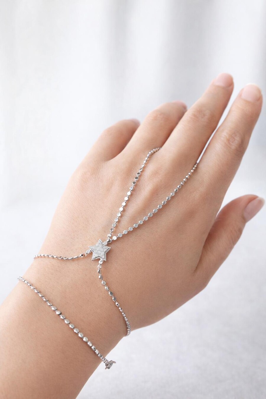 Gümüş Renk Yıldız Detaylı Şahmeran 82