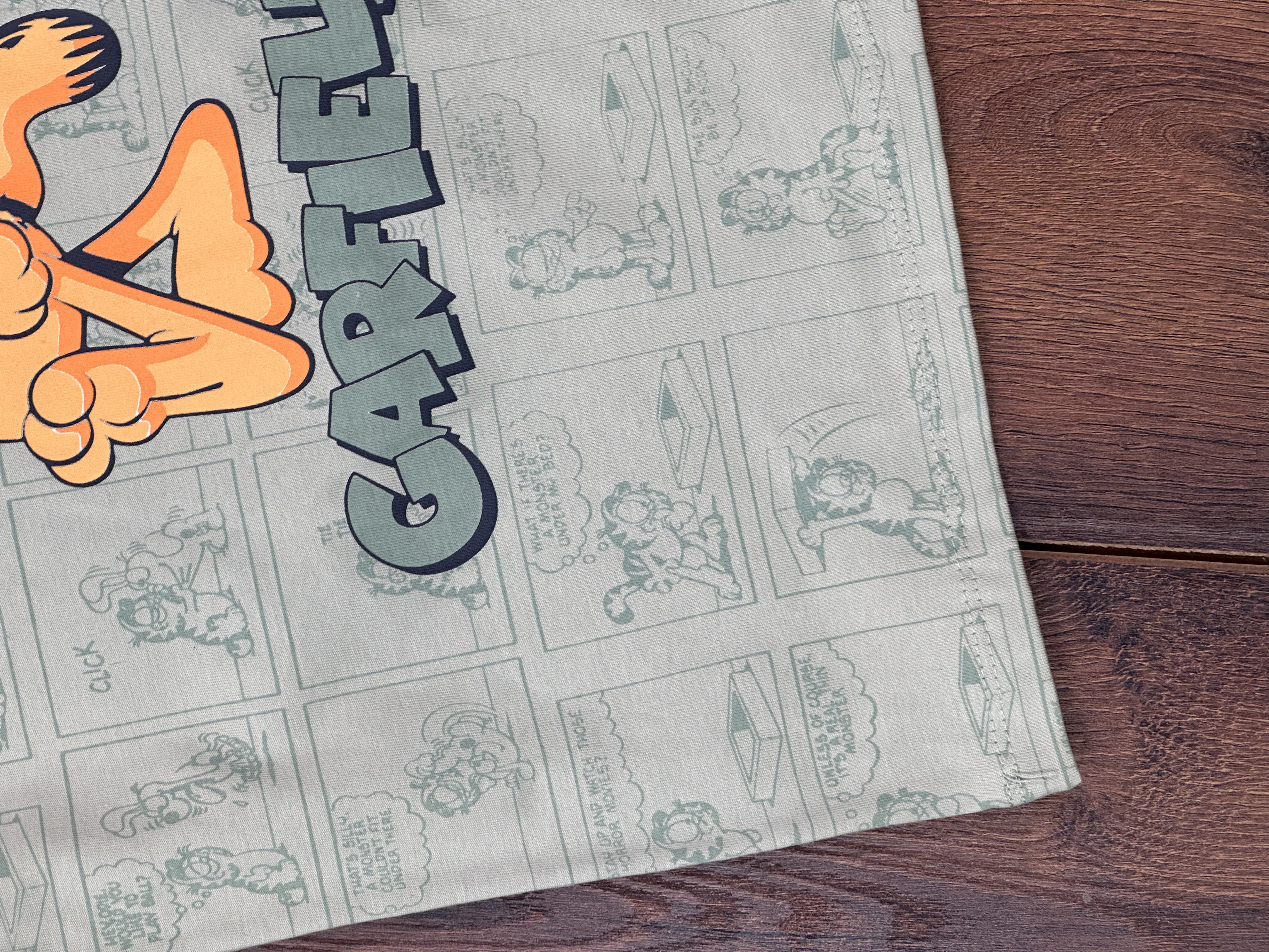 PAFFUTO KİDS YEŞİL YENI SEZON KISA KOLLU, GARFİELD PAMUKLU, DESENLİ, YAZLIK ERKEK ÇOCUK & BEBEK TİŞÖRT