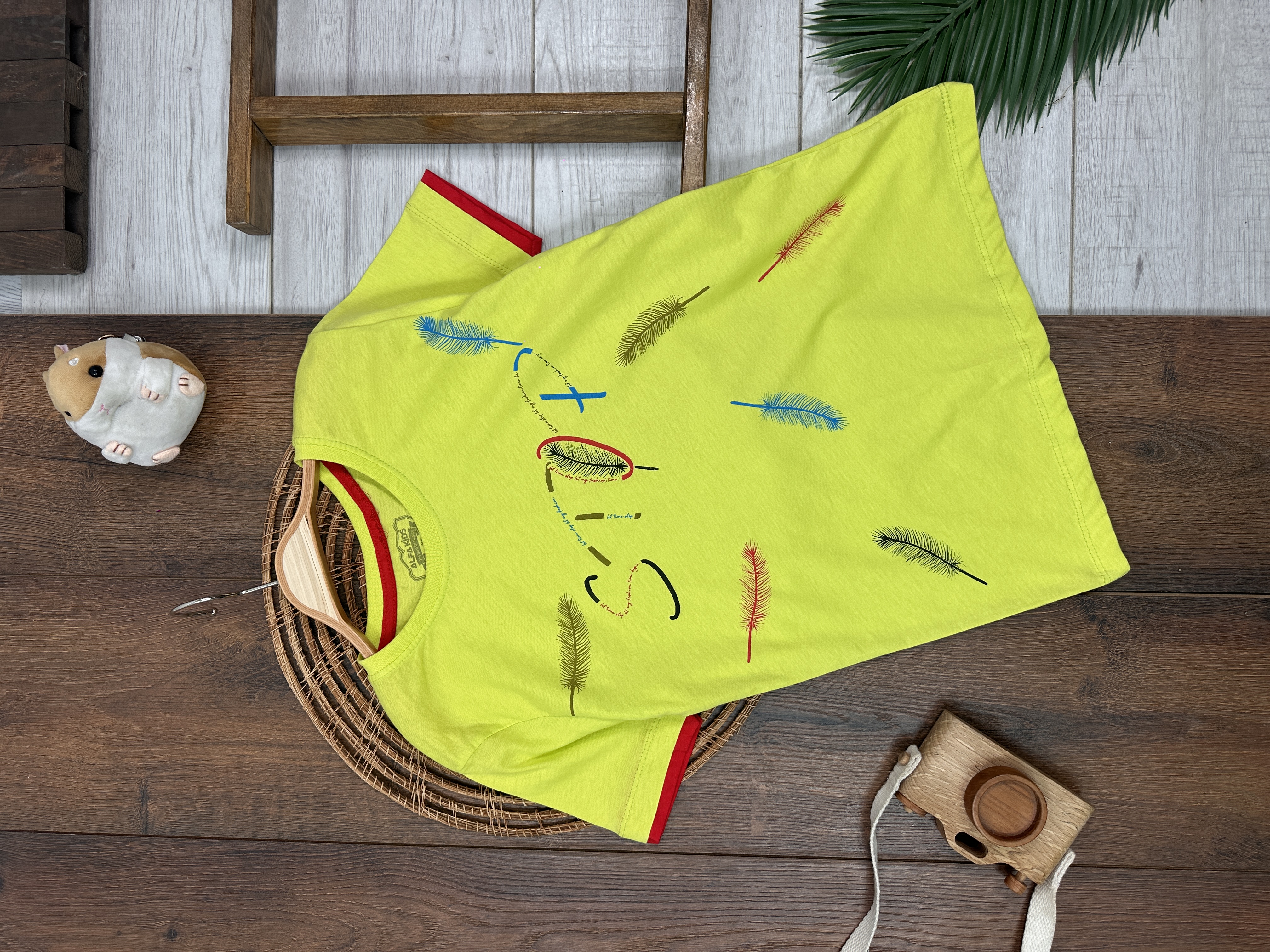 YEŞİL KISA KOLLU ERKEK PAMUKLU ÇOCUK & BEBEK TSHIRT