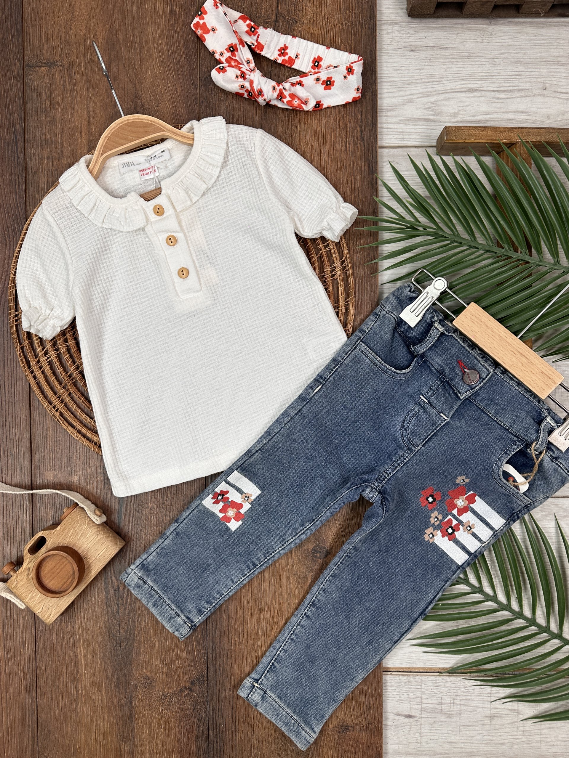 KOT PANTOLON BLUZ TAKIM, PAMUKLU, DESENLİ, MEVSİMLİK, GÜNLÜK, KIZ ÇOCUK & BEBEK  ALT ÜST TAKIM