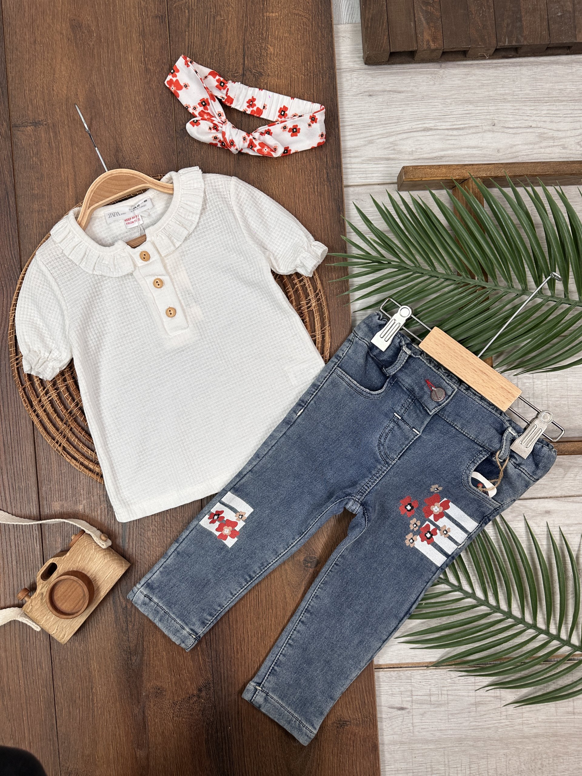 KOT PANTOLON BLUZ TAKIM, PAMUKLU, DESENLİ, MEVSİMLİK, GÜNLÜK, KIZ ÇOCUK & BEBEK  ALT ÜST TAKIM