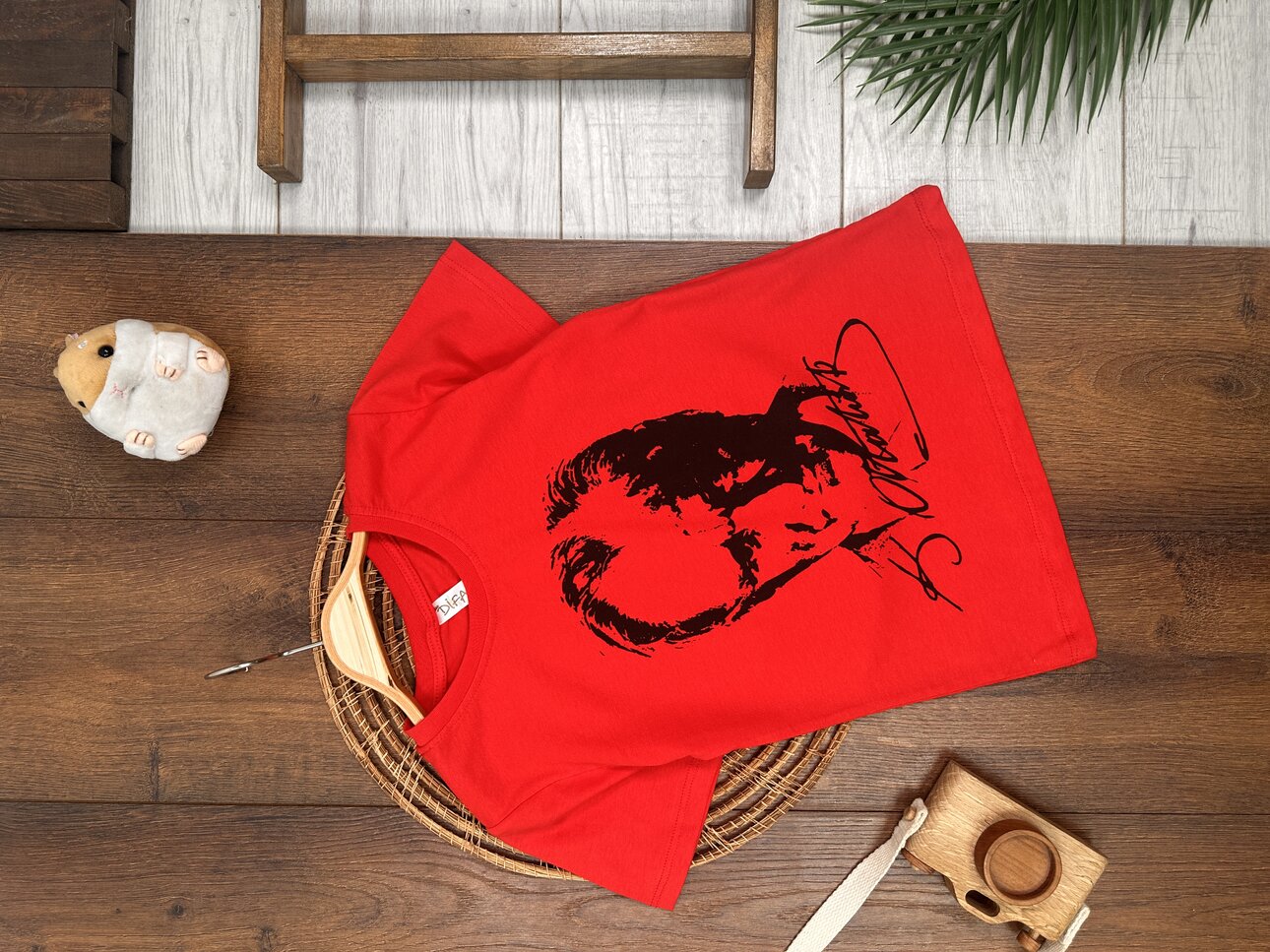 UZUN KOLLU, KIRMIZI, PAMUKLU, KEMAL ATATÜRK BASKILI, YAZLIK ERKEK ÇOCUK & BEBEK TSHIRT