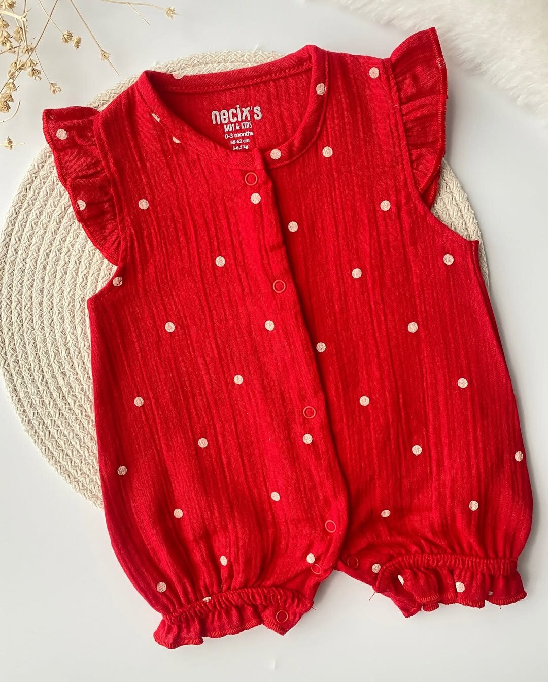 3lu Muslin Kız Bebek Tulum Set