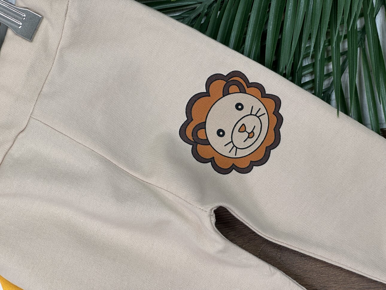 Kışlık Pamuklu Aslan Desenli Erkek Bebek 2li Takım