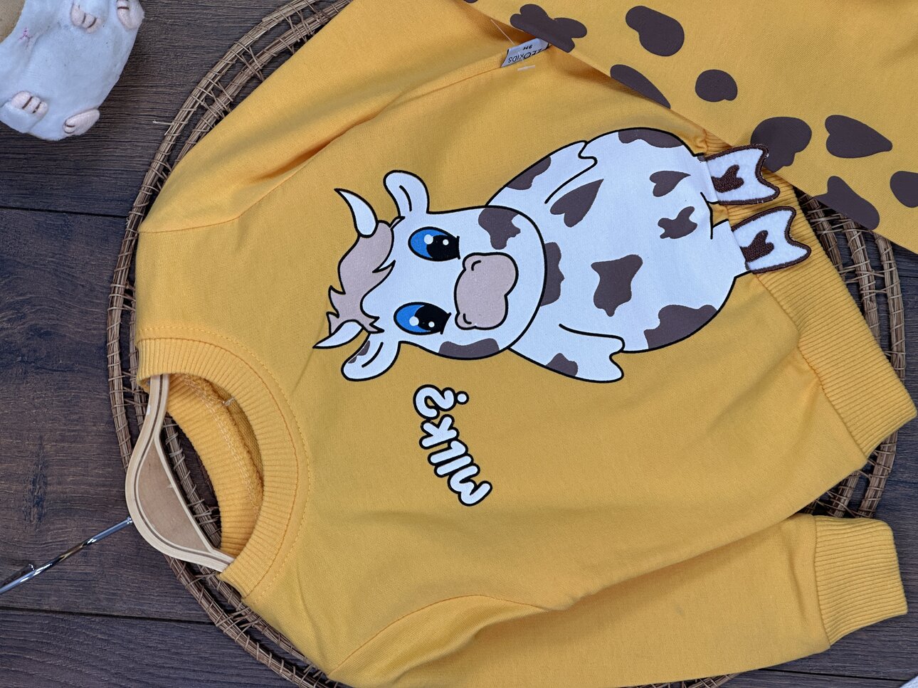 Pamuklu Mevsimlik Bisiklet Yaka 2li Unisex Bebek Takım