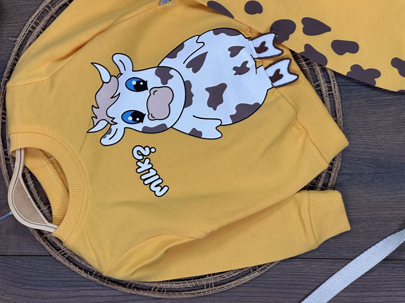 Pamuklu Mevsimlik Bisiklet Yaka 2li Unisex Bebek Takım