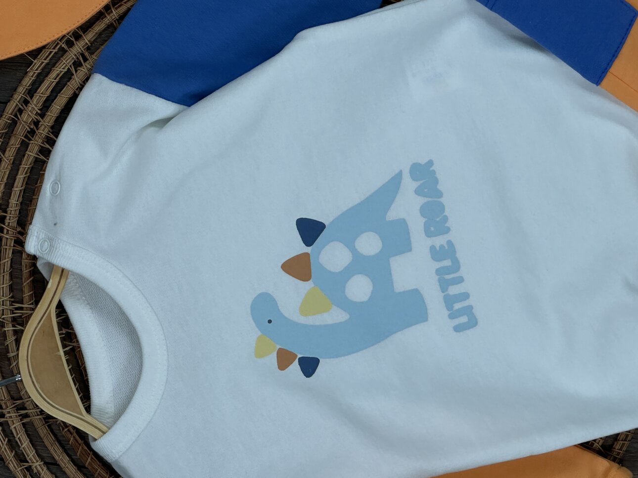 Pamuklu Dinozor Temalı Mevsimlik 3lu Erkek Bebek Takım