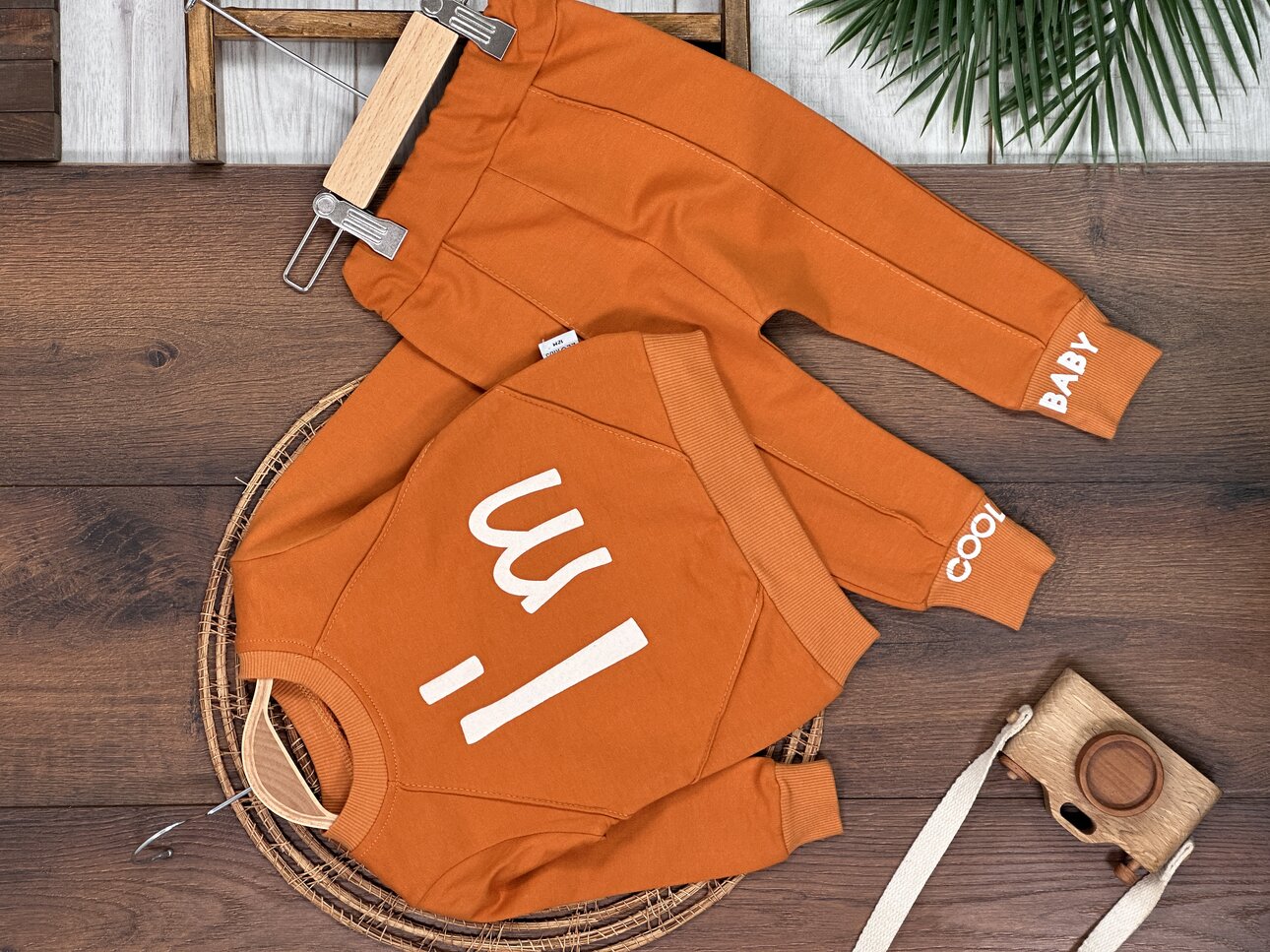 Pamuklu Mevsimlik Bisiklet Yaka 2li Unisex Bebek Takım
