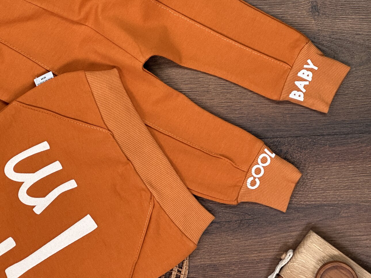 Pamuklu Mevsimlik Bisiklet Yaka 2li Unisex Bebek Takım
