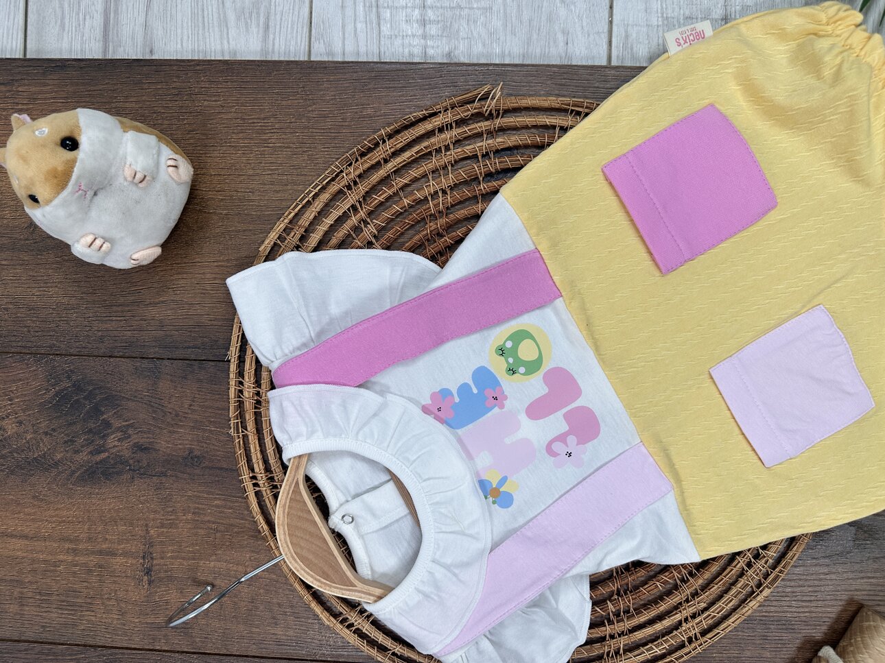 Pamuklu Yazlık Şortlu Kız Bebek Tulum