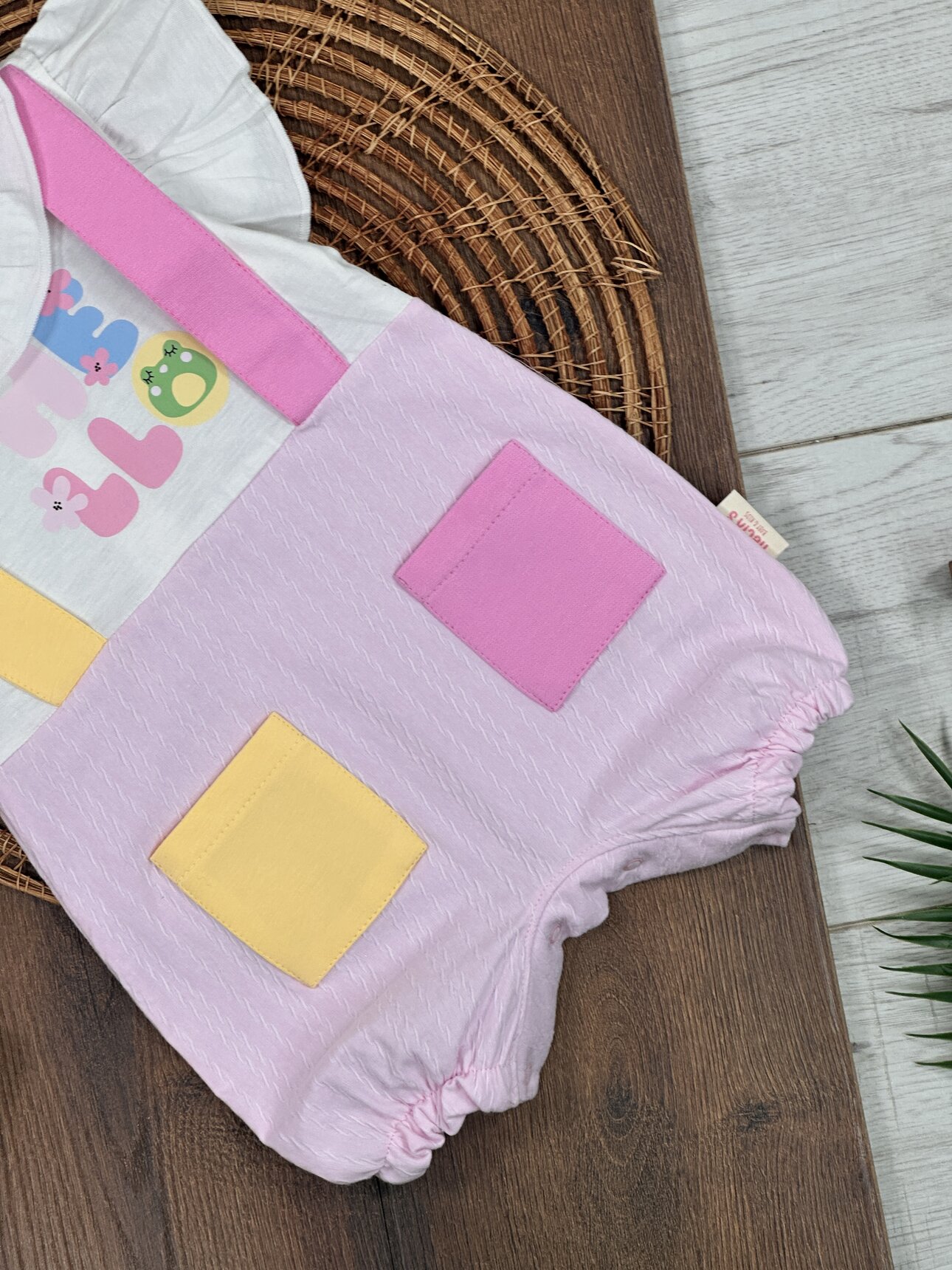 Pamuklu Yazlık Şortlu Kız Bebek Tulum
