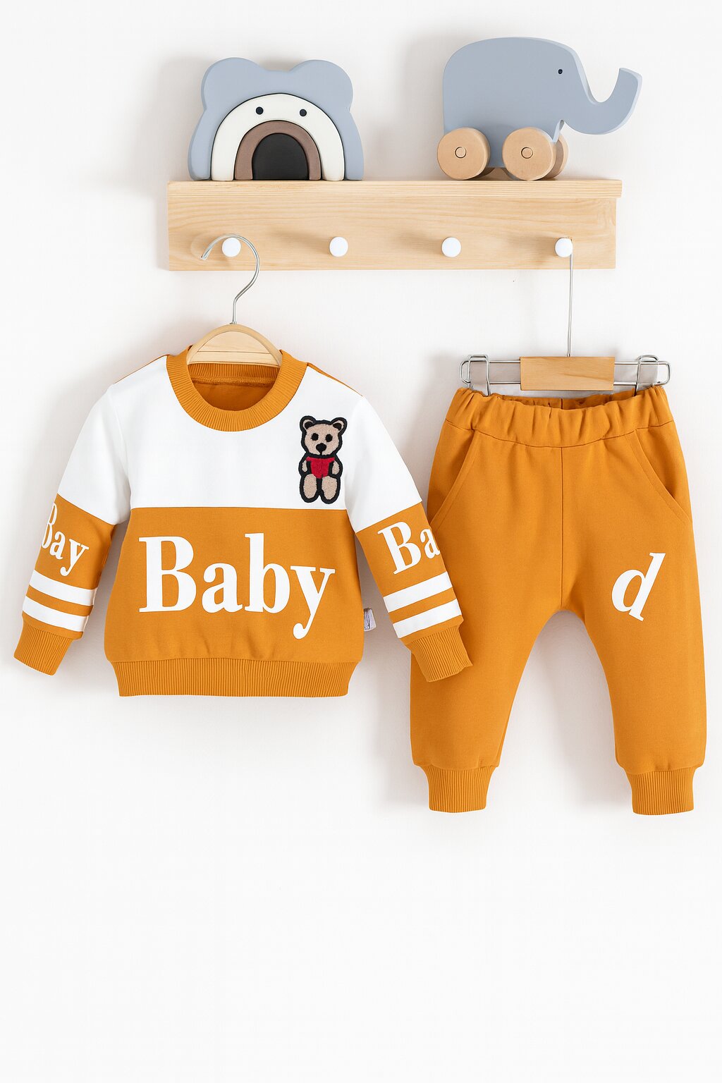Baby Desenli 2'li Erkek Bebek Takım