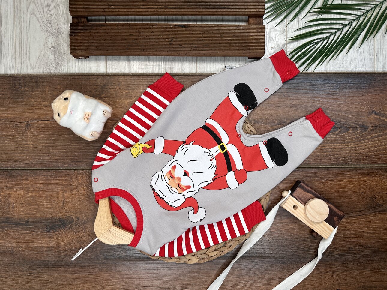 Noel Baba Yılbaşı Detaylı Unisex Tulum