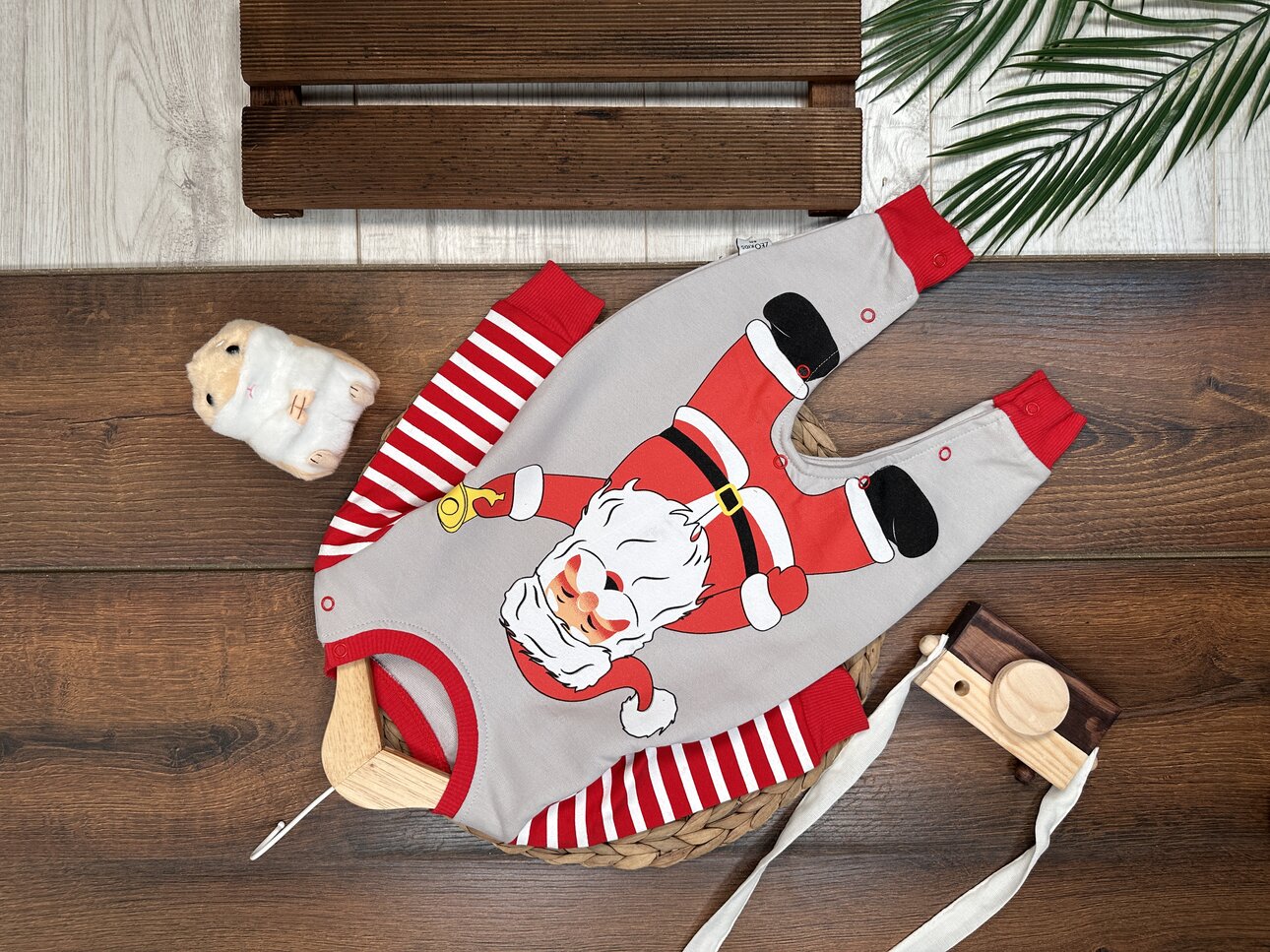 Noel Baba Yılbaşı Detaylı Unisex Tulum