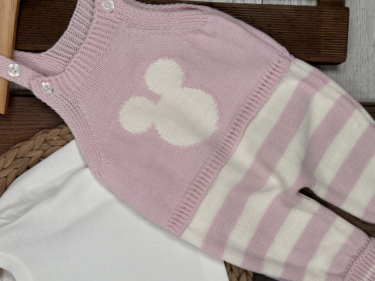 Pamuklu Sevimli Desenli Askılı 2li Kız Bebek Takım