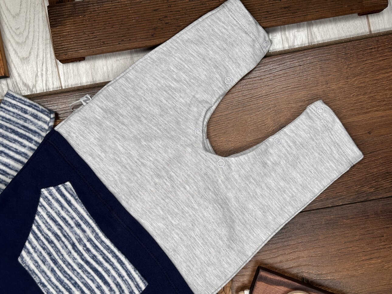 Pamuklu Kanguru Cepli Çıt çıt Detaylı Erkek Bebek Tulum