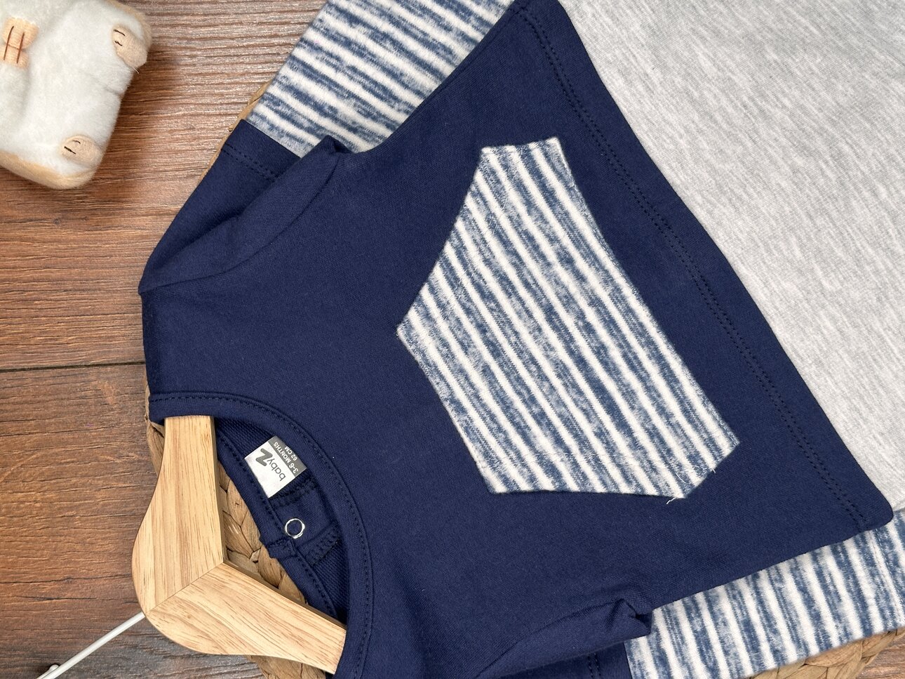 Pamuklu Kanguru Cepli Çıt çıt Detaylı Erkek Bebek Tulum