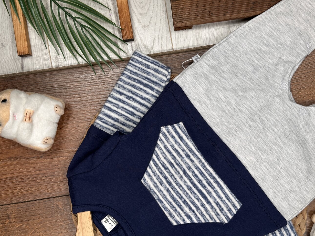 Pamuklu Kanguru Cepli Çıt çıt Detaylı Erkek Bebek Tulum