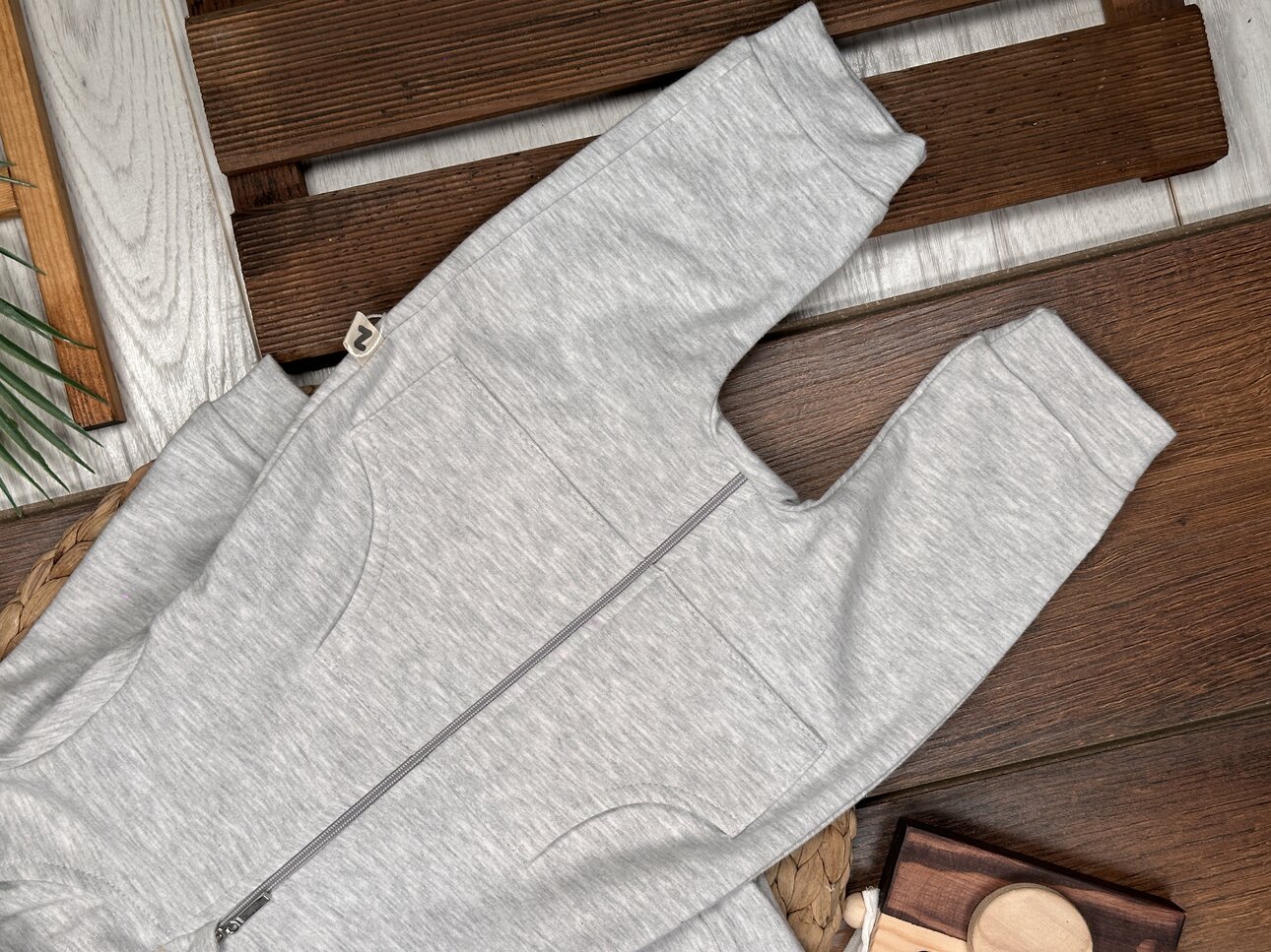 Pamuklu  Ayıcık Kulaklı Erkek Bebek Tulum