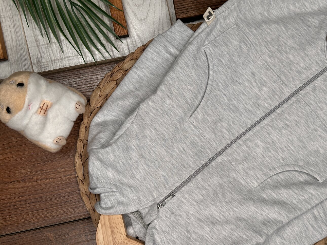 Pamuklu  Ayıcık Kulaklı Erkek Bebek Tulum