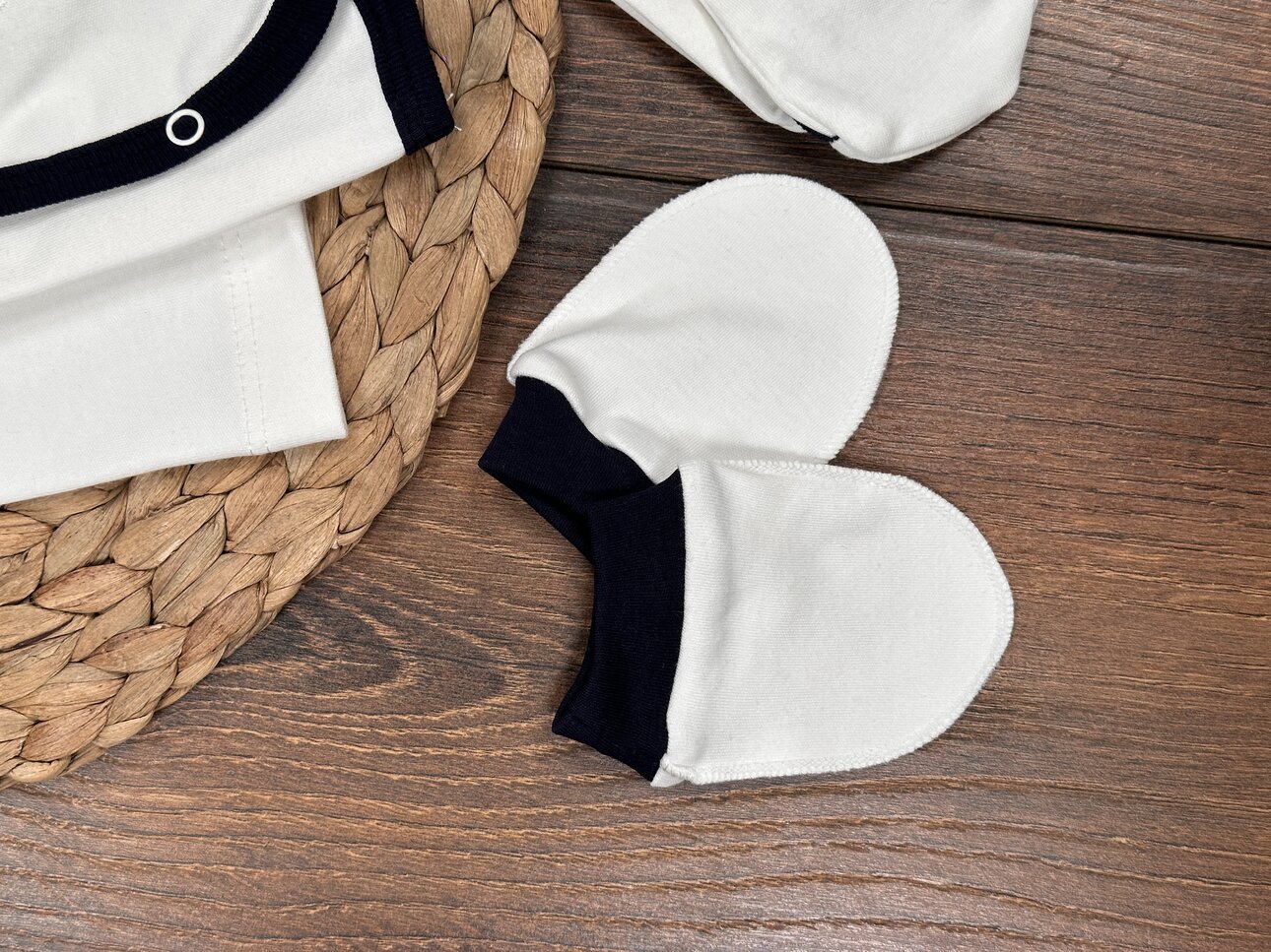 Pamuklu Taç Desenli 5li Erkek Bebek Takım