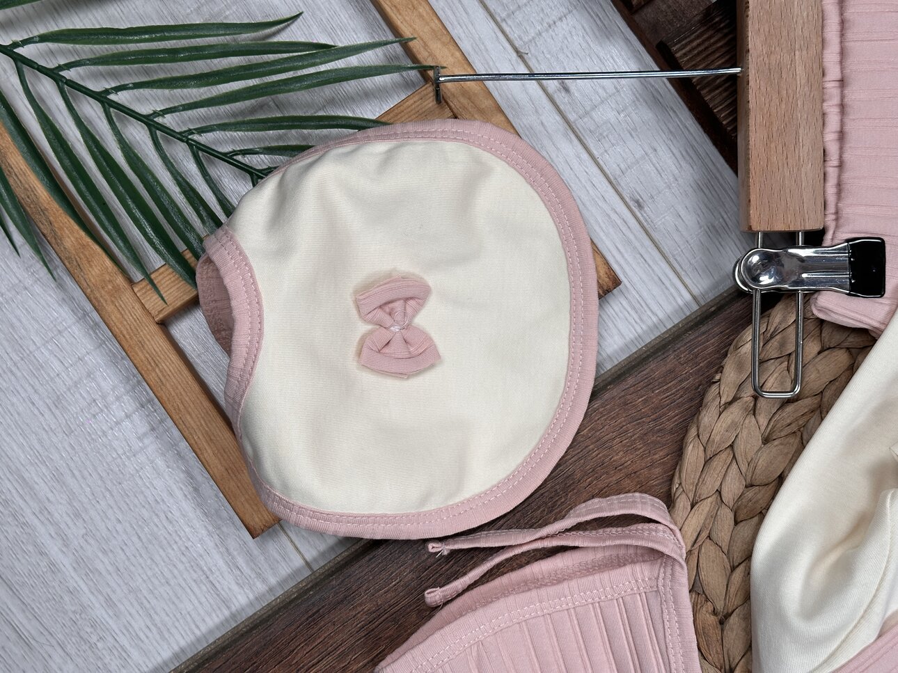 Pamuklu Fiyonk Detaylı Fırfırlı 5li Hastane Çıkışı