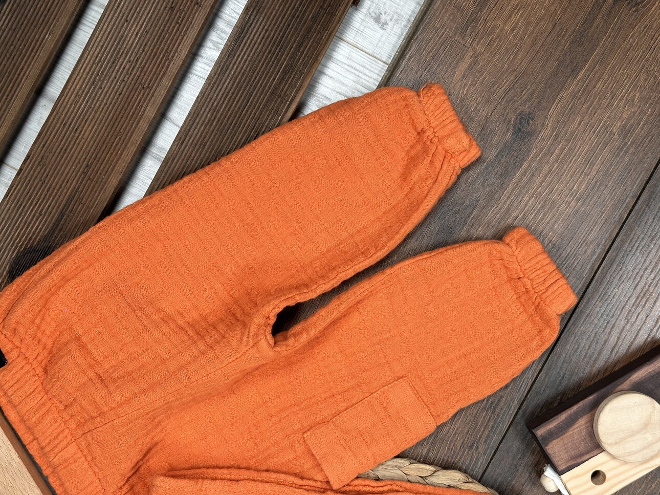 Pamuklu Kalın Müslin Düğmeli İkili Erkek Bebek Takım