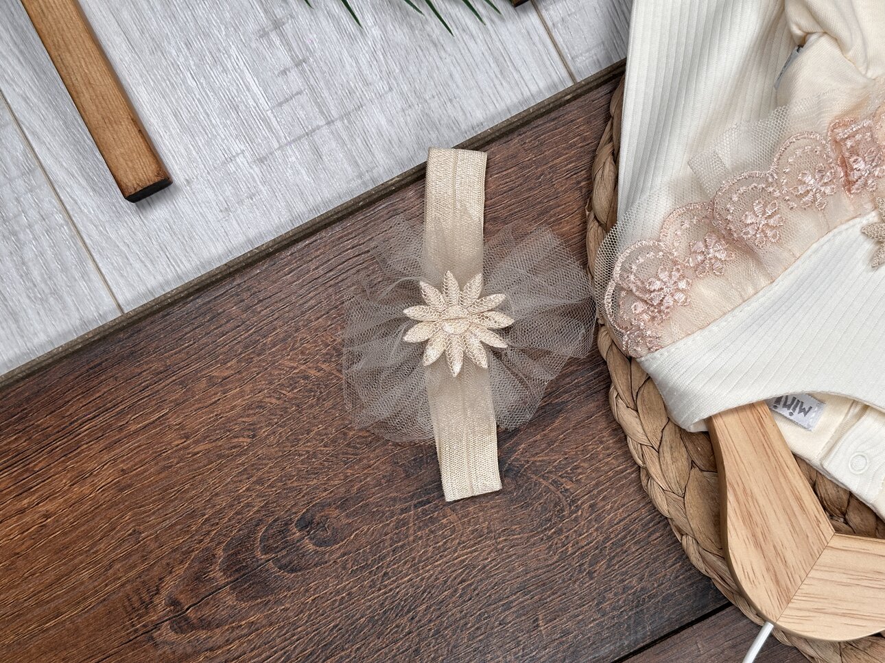 Pamuklu Dantel Detaylı Kız 2li Bebek Takım