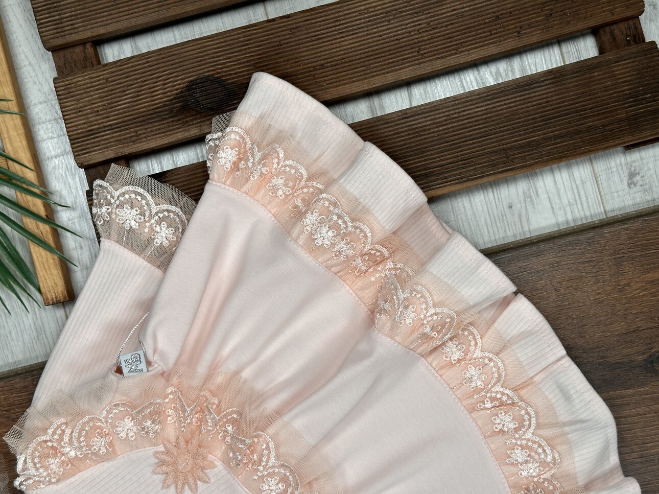 Pamuklu Dantel Detaylı Kız 2li Bebek Takım