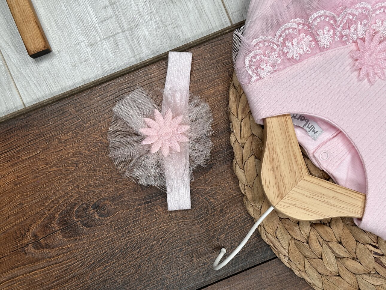 Pamuklu Dantel Detaylı Kız 2li Bebek Takım