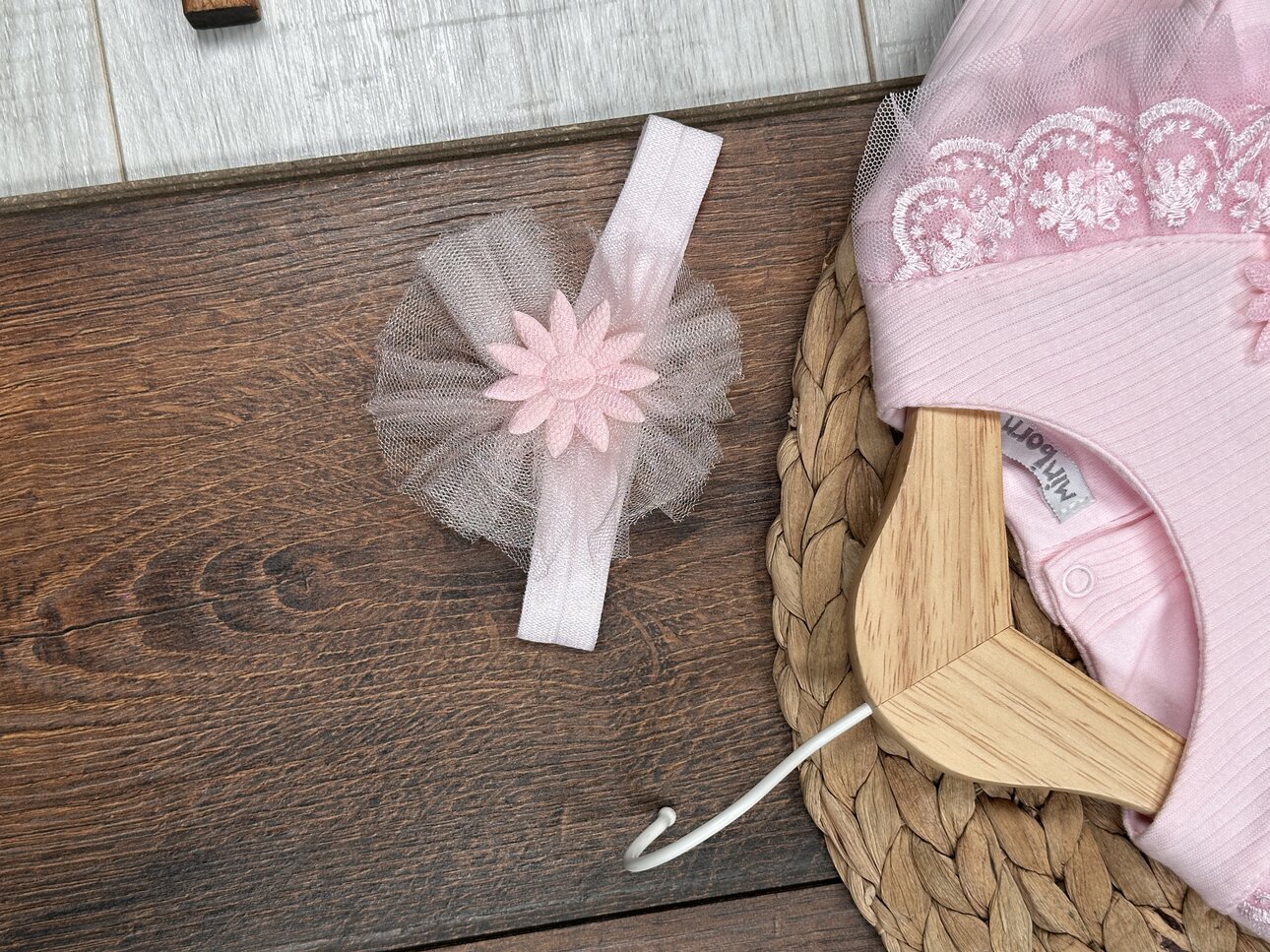 Pamuklu Dantel Detaylı Kız 2li Bebek Takım