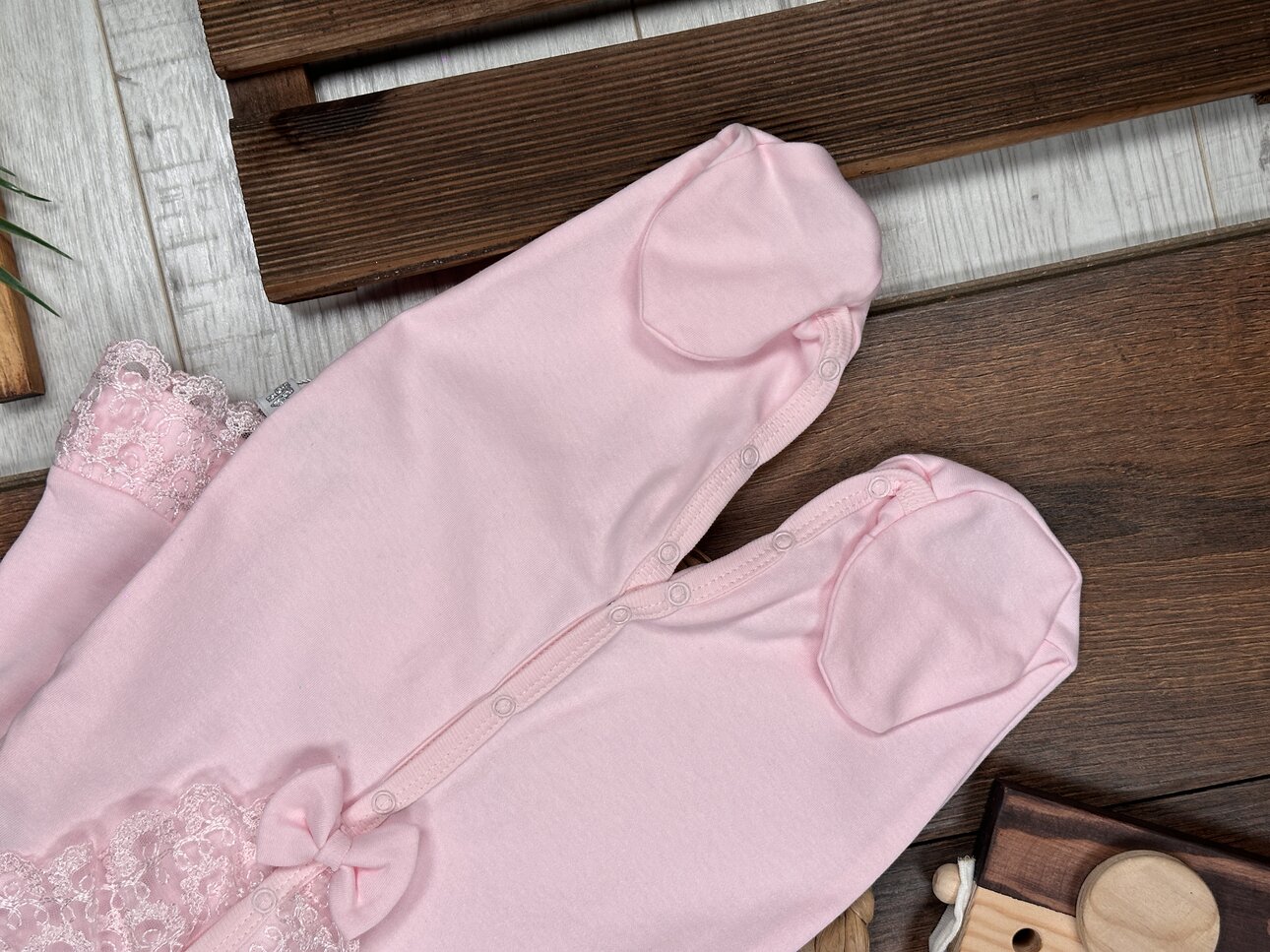 Pamuklu Dantel Detaylı Bandanalı 2 li Tulum Kız Bebek Takım