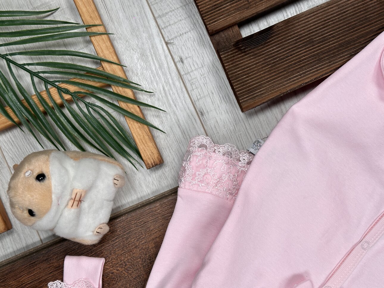 Pamuklu Dantel Detaylı Bandanalı 2 li Tulum Kız Bebek Takım