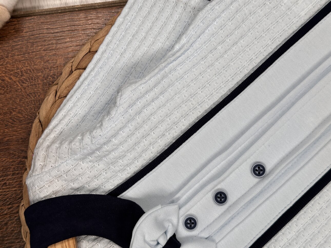 Pamuklu Papyon detaylı Erkek Bebek Tulum