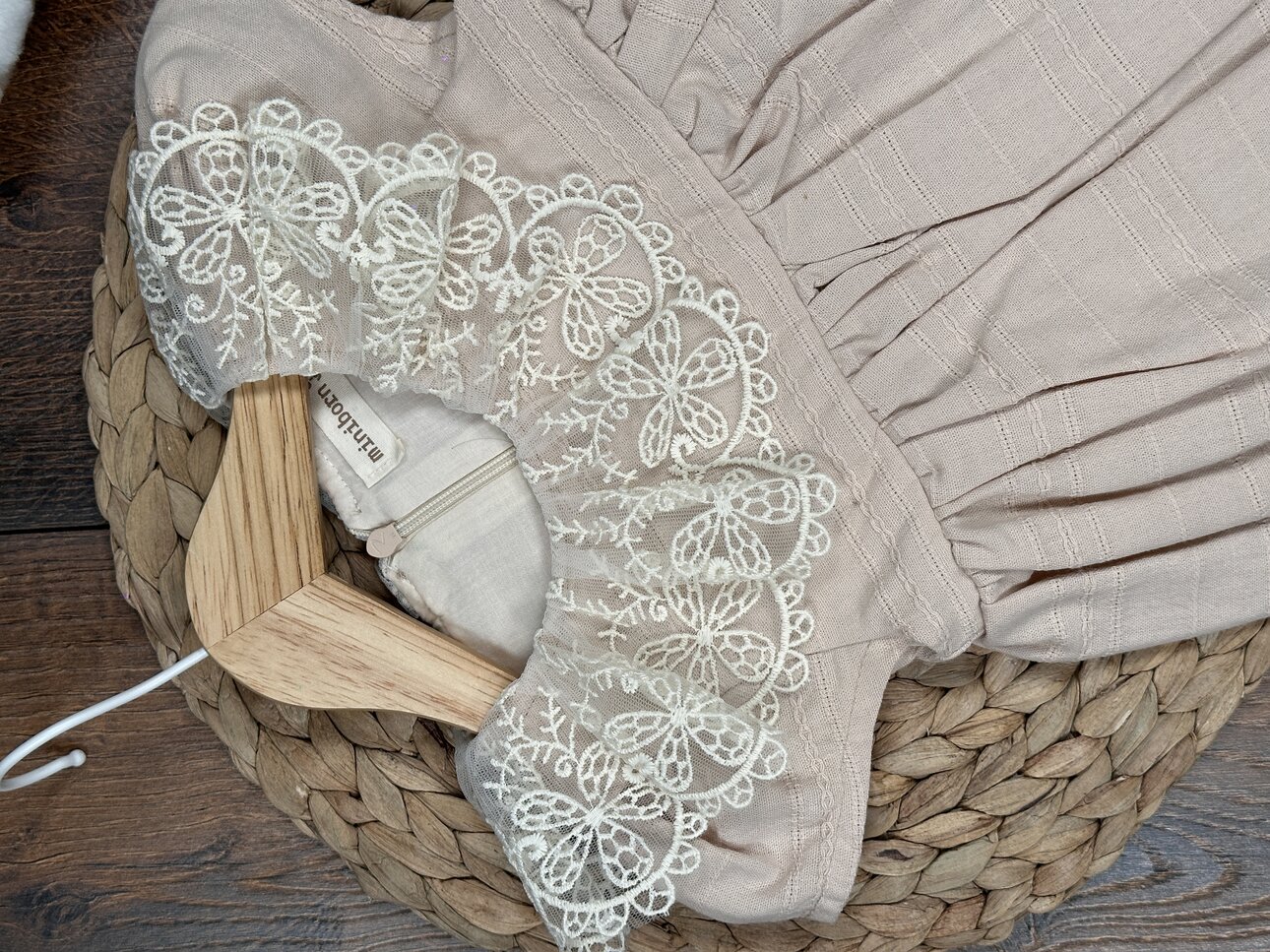 Organik Dantel Detaylı Kız Bebek 2li Takım