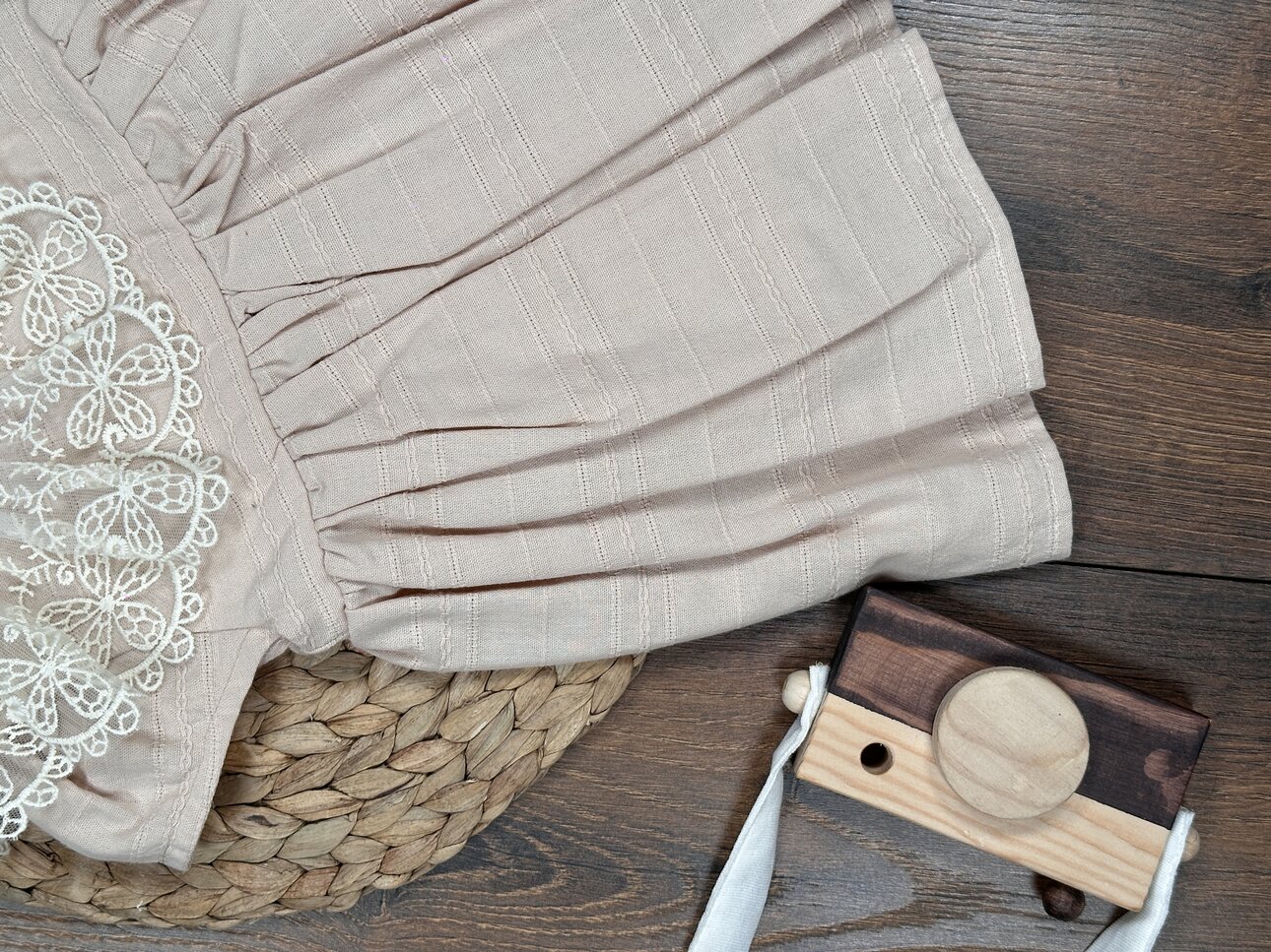 Organik Dantel Detaylı Kız Bebek 2li Takım