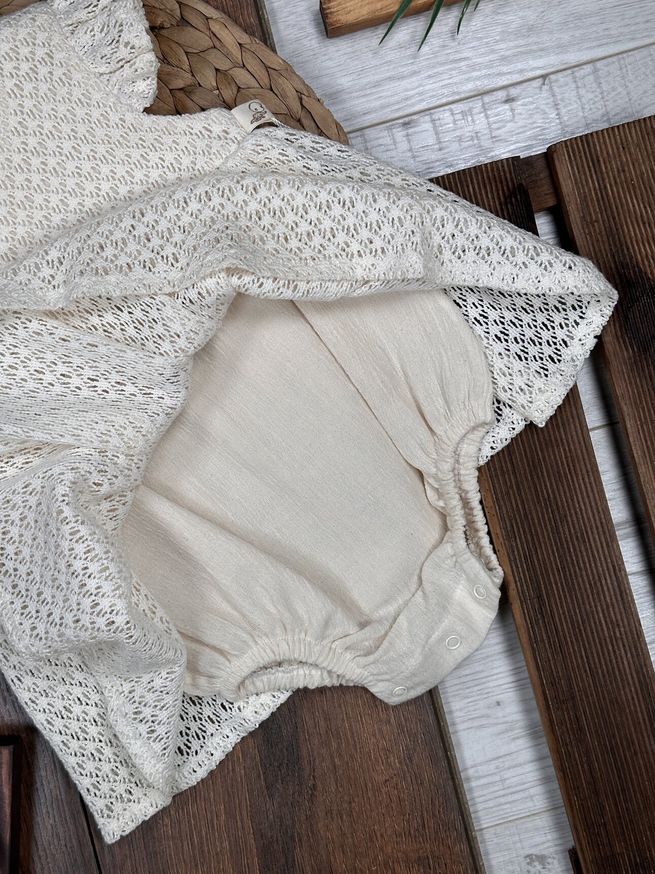 Organik Dantel Detaylı Kız Bebek 2li Takım