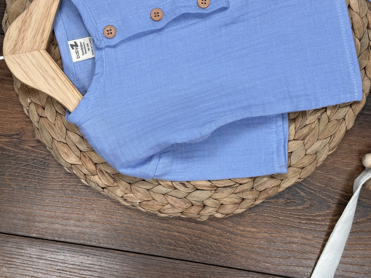 Pamuklu Müslin 3lü Erkek Bebek Takım