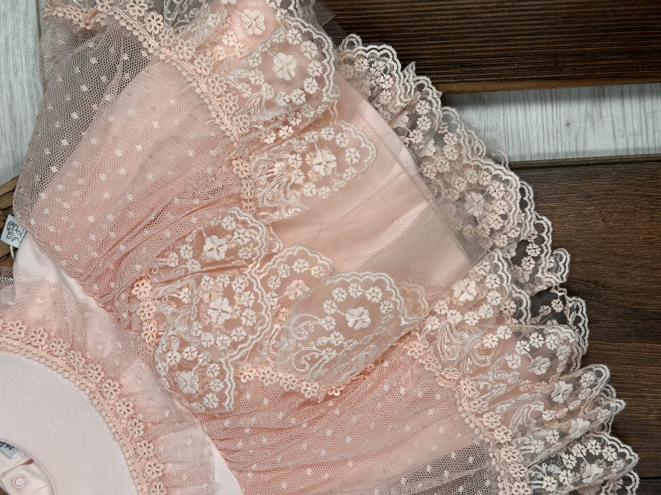 Organik Dantel Detaylı Kız Bebek 2li Takım