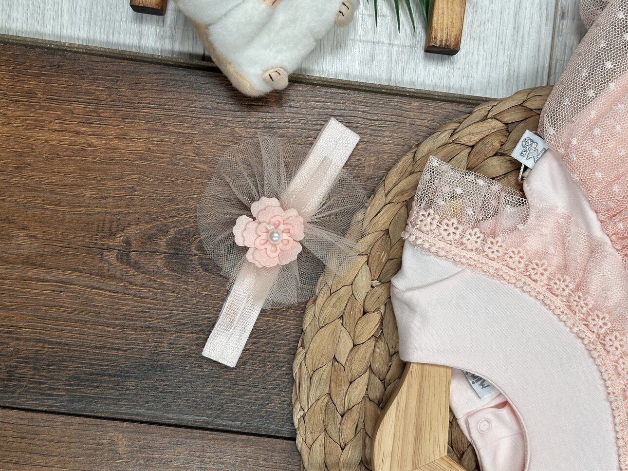 Organik Dantel Detaylı Kız Bebek 2li Takım