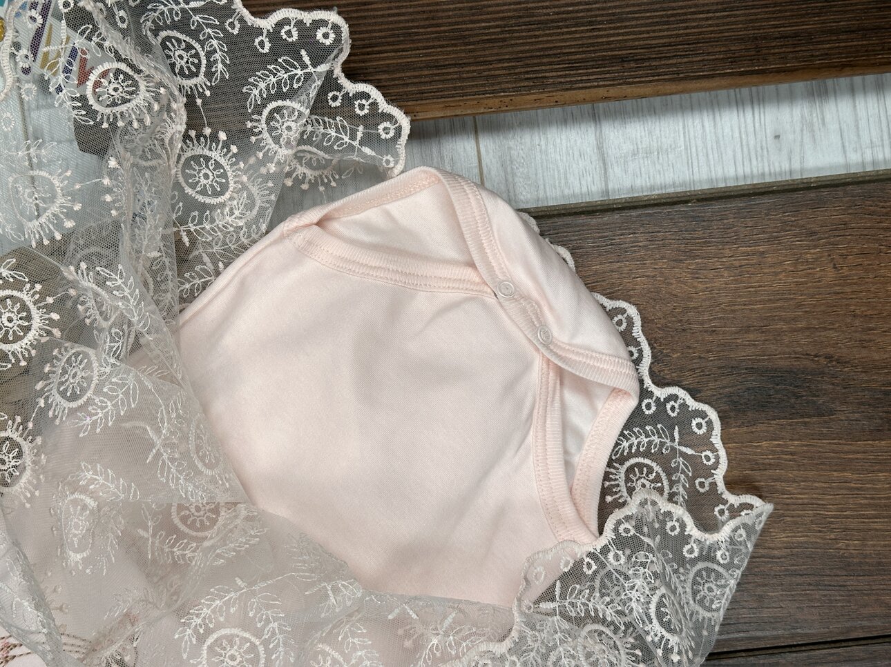 Organik Dantel Detaylı Kız Bebek 2li Takım