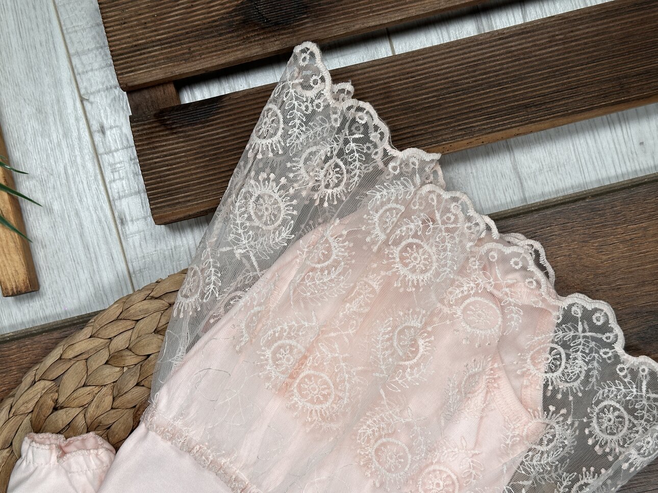 Organik Dantel Detaylı Kız Bebek 2li Takım