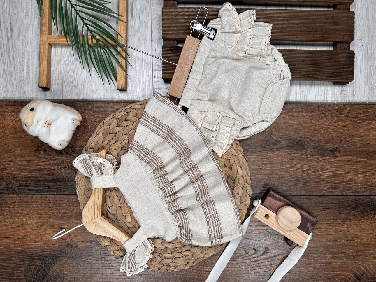 Organik Dantel Detaylı Kız Bebek 2li Takım