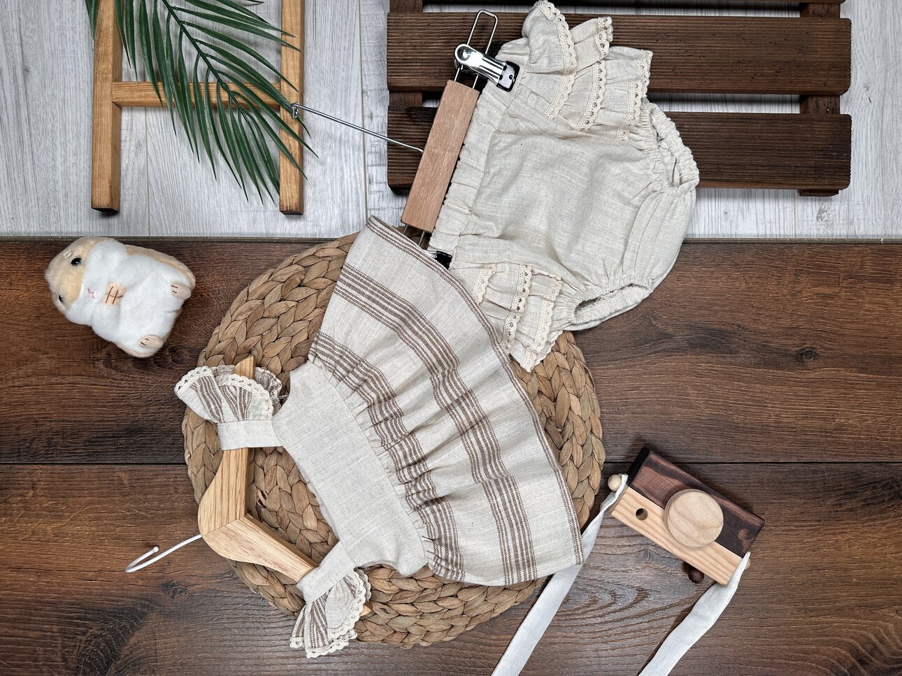 Organik Dantel Detaylı Kız Bebek 2li Takım