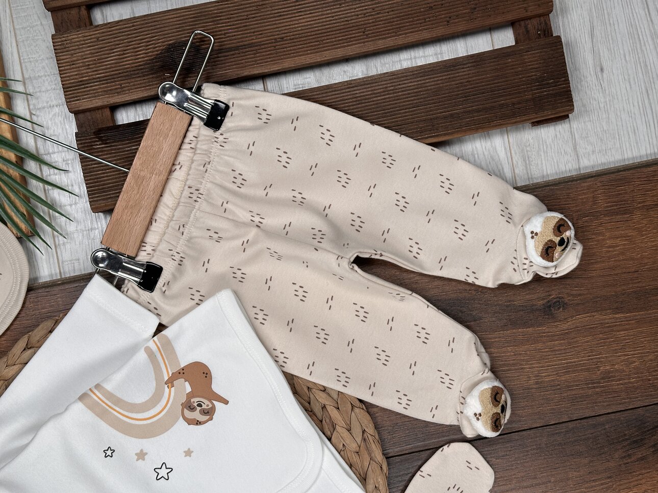 Pamuklu Dantel Civciv  Detaylı  5li Erkek Bebek Hastane Çıkışı