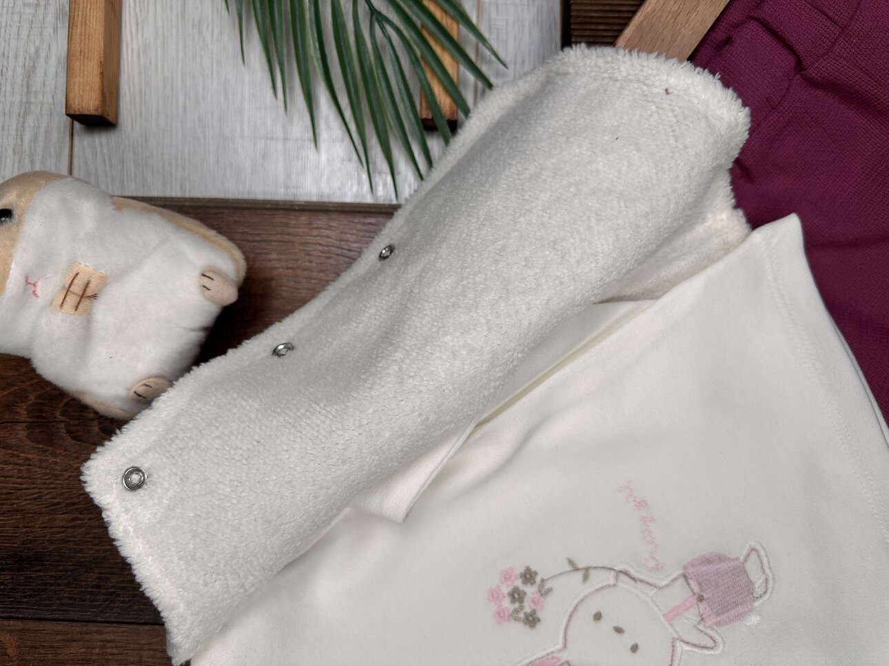 Pamuklu Welsoftlu Pelus Astarlı Hırkalı 3lu Kız Bebek Takım