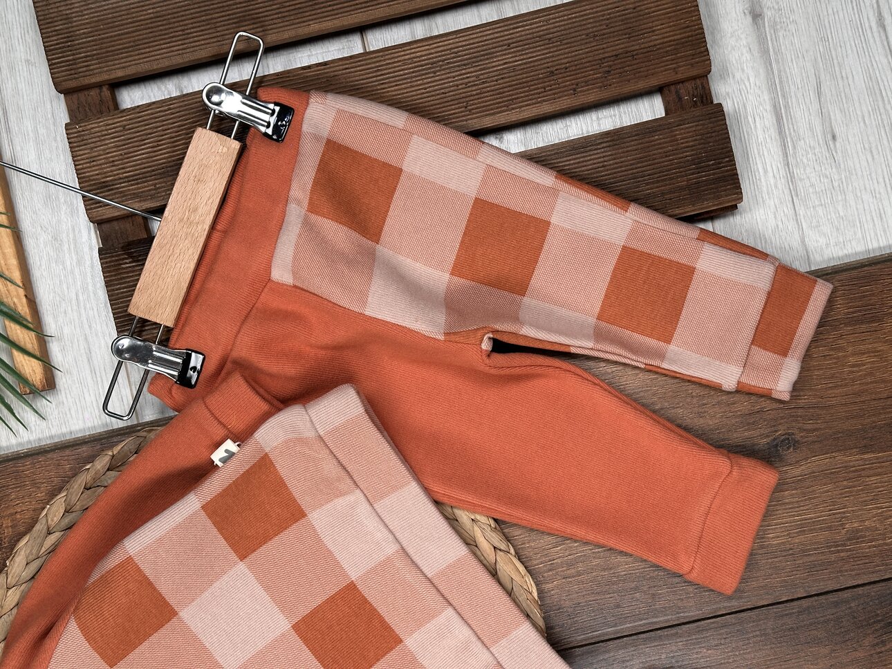 Pamuklu Ekose Desenli Uzun Kollu 2li Erkek Bebek Takım